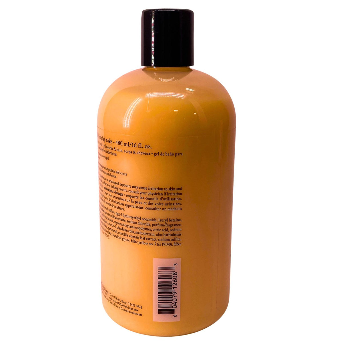 Vanilla Birthday Cake 3-in-1 Shampoo Shower Gel & Bubble Bath 16 oz 2 Pack