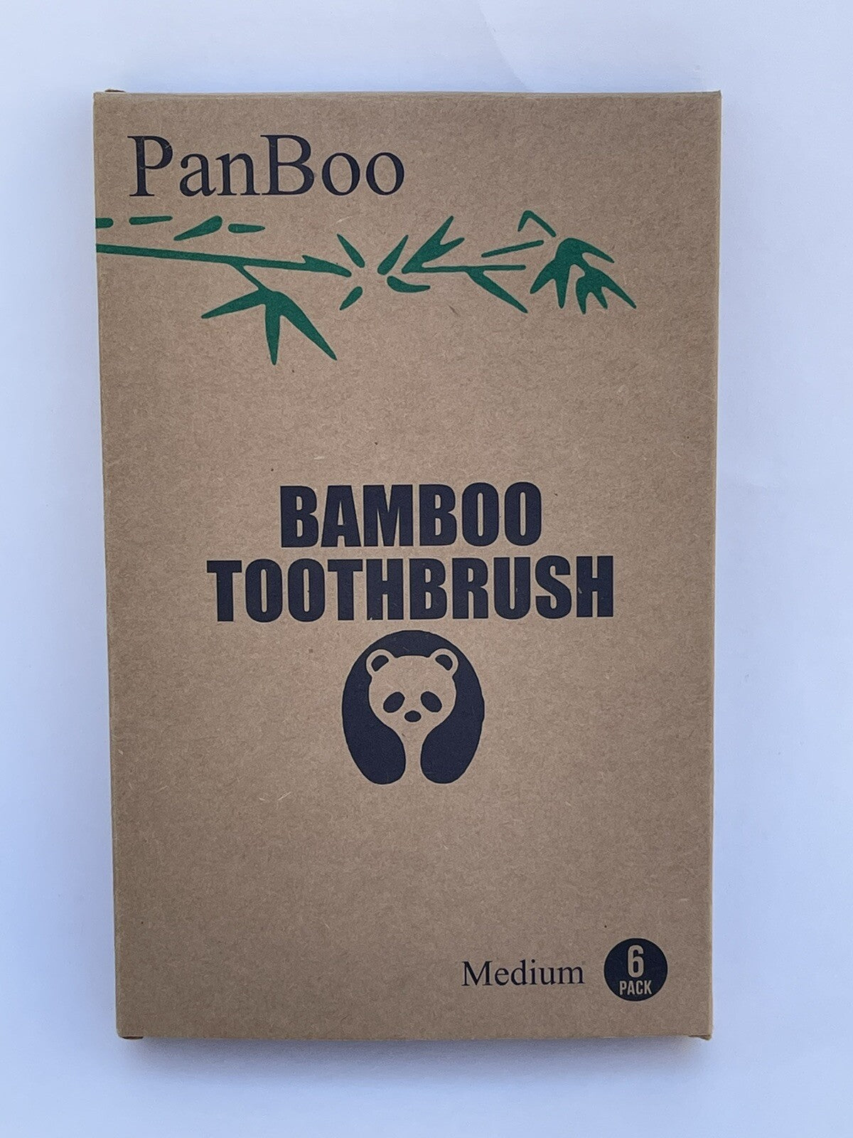 Bamboo Manual Toothbrush Medium - Biodegradable Eco-Friendly Natural Handle