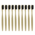 20Pcs Natural Bamboo Toothbrush with Charcoal Soft Bristles - Eco-Friendly Adult Oral Care