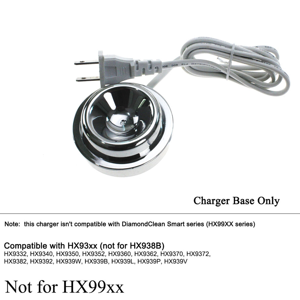 Replacement Charger Base for Philips Sonicare DiamondClean HX9350 HX9370 HX93 - Universal Power Dock