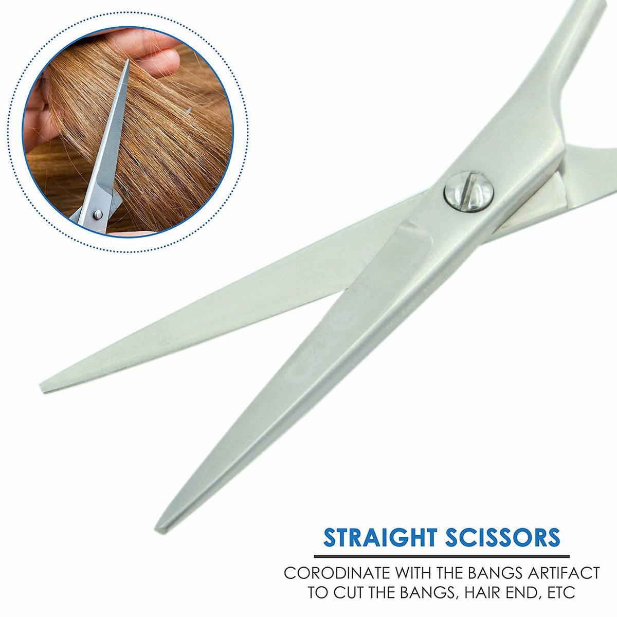 Hair Cutting Shears 5 Inch Professional Hair Styling Scissors for Barbers and Salons