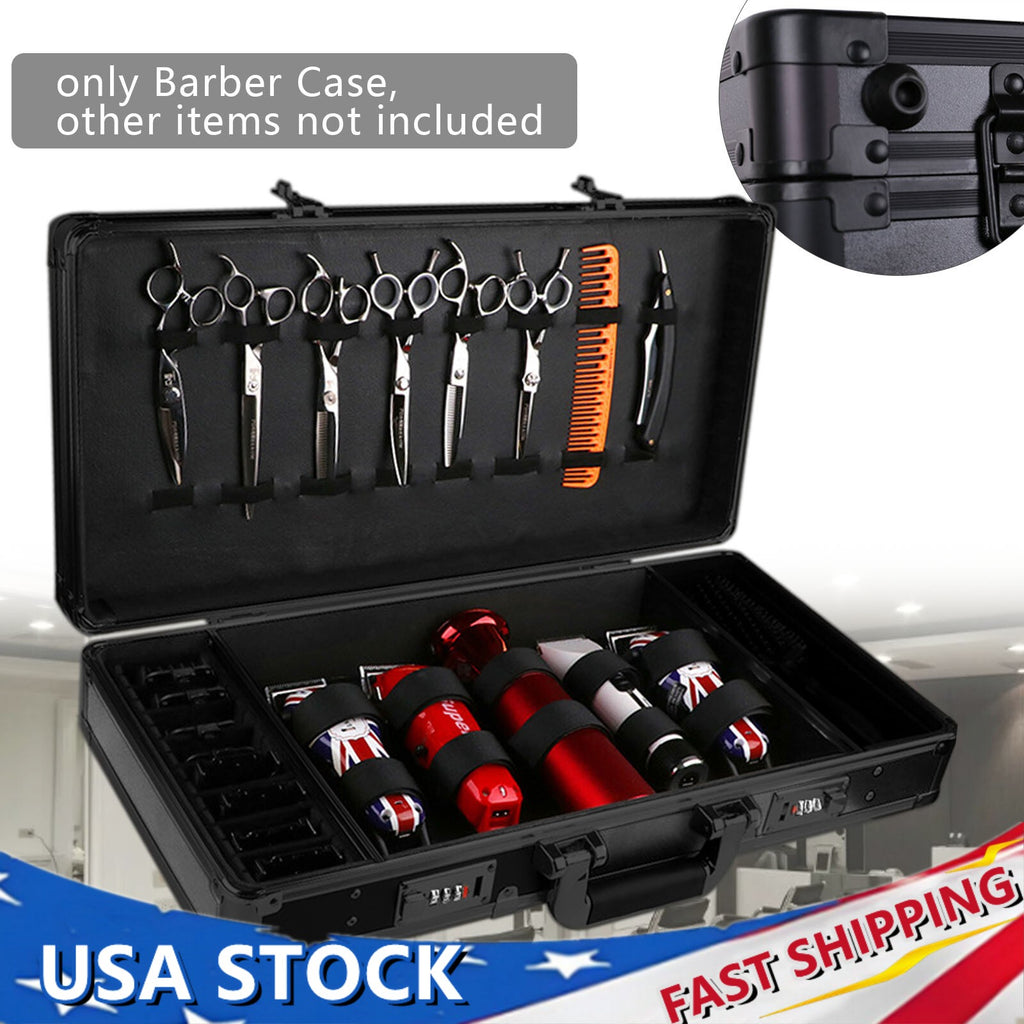 Barber Stylist Carrying Case for Clippers Trimmers & Scissors - Travel Organizer