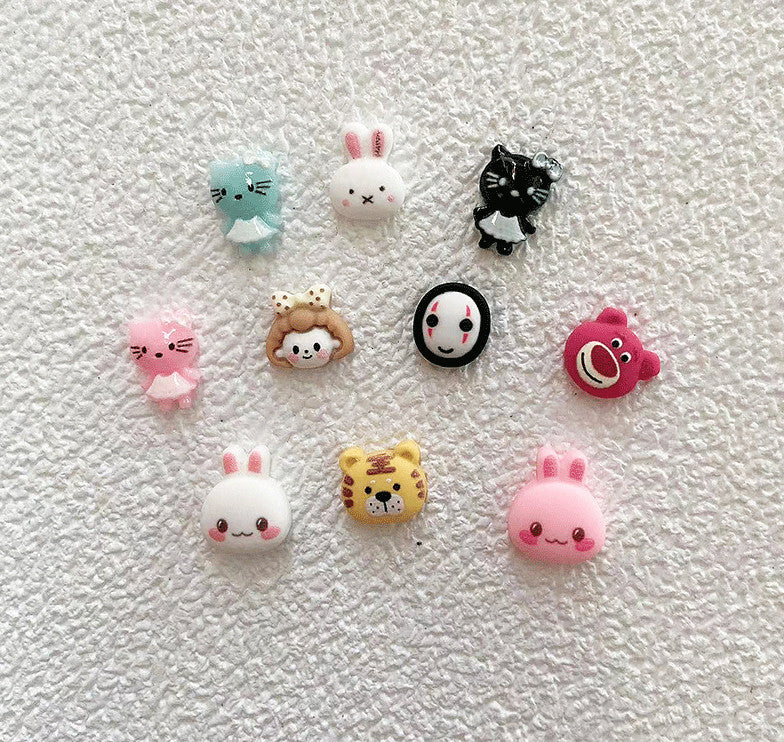 2-Pack 3D Nail Art Charms for Nail Decoration & DIY Crafts