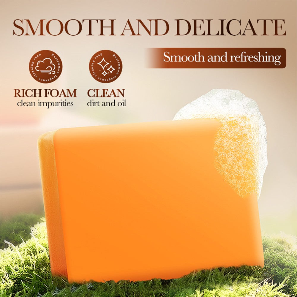 Persimmon Soap Bar for Body Odor Control & Skin Refreshing - 3 Pack