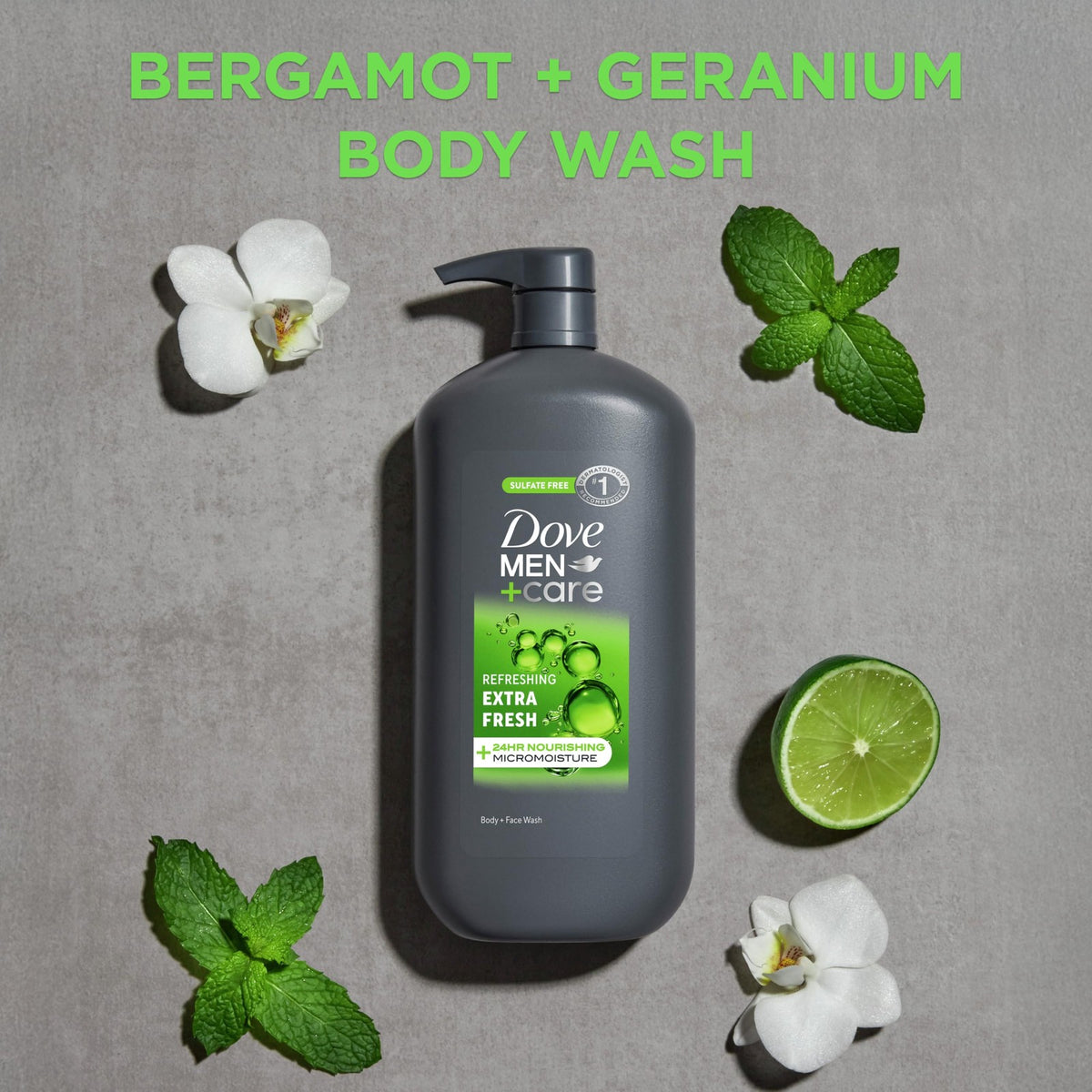 Men's Body and Face Wash 30oz Extra Fresh Hydrating Shower Gel