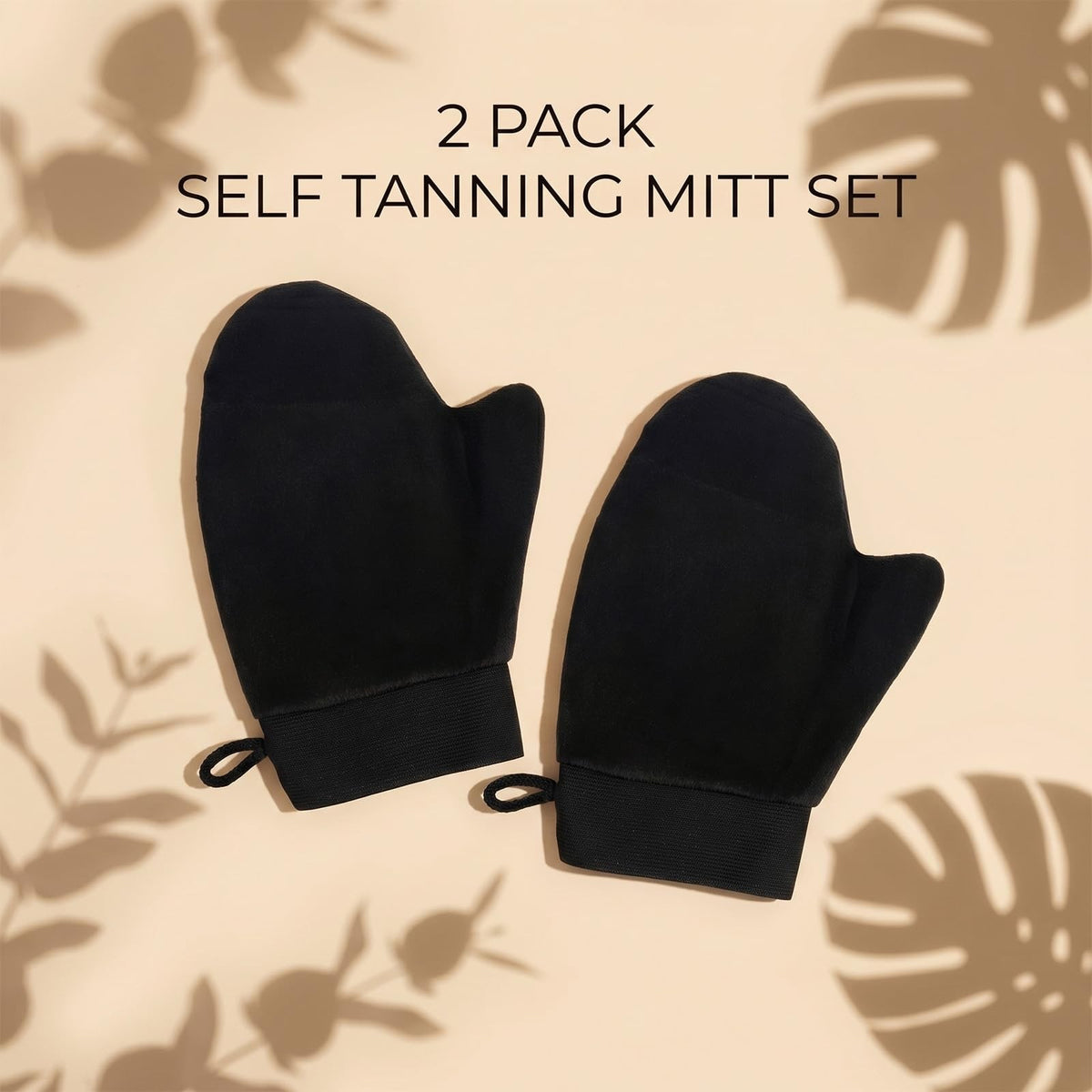 Self Tanning Mitts 2 Pack - Reusable Application Gloves for Flawless Tan