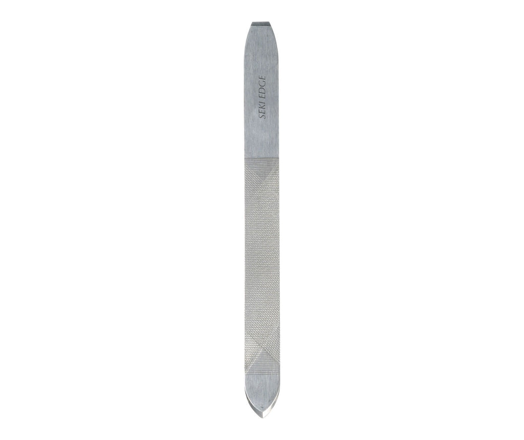 Stainless Steel Nail File with Pusher - Travel Friendly Manicure Tool