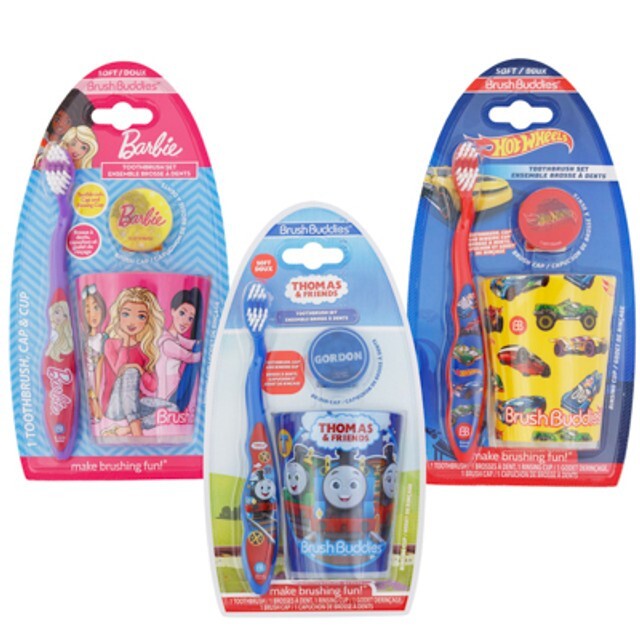 Thomas the Train Kids' Toothbrush Set with Cup & Cap - Soft Bristles