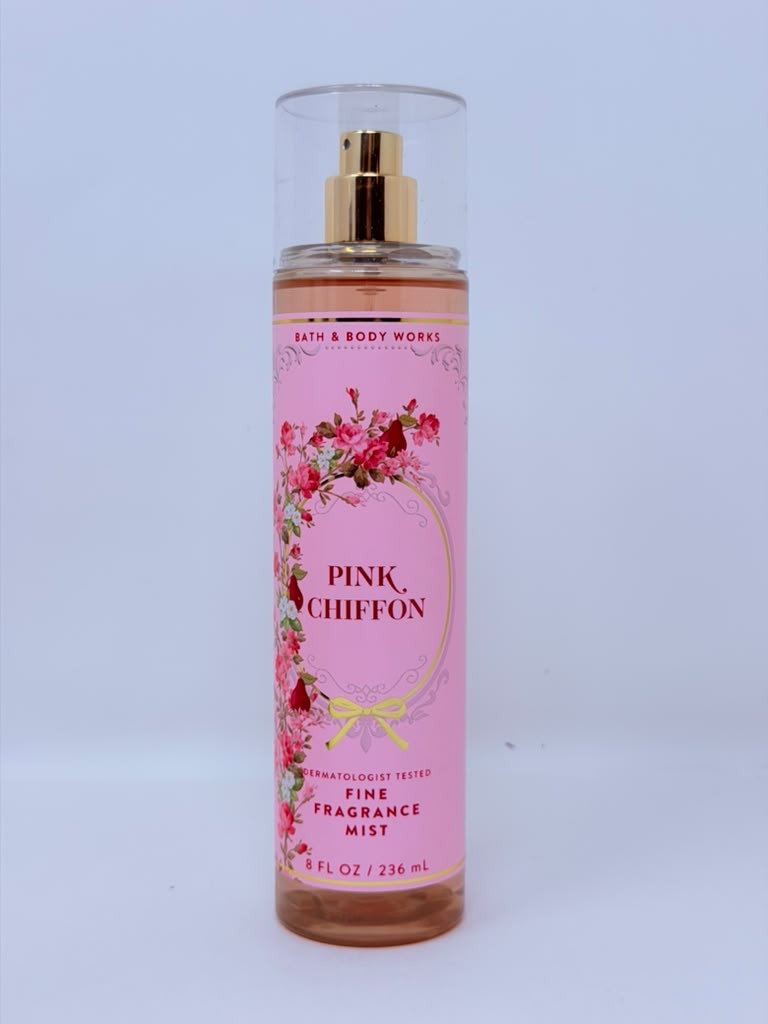 Bath & Body Works Pink Chiffon Fragrance Mist 8 oz - Perfume Body Spray