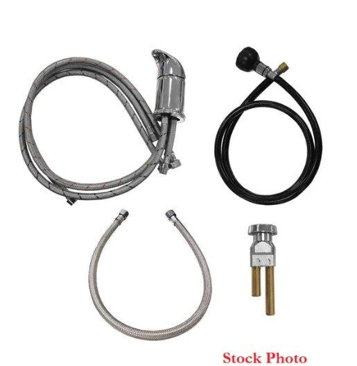 Salon Shampoo Bowl Faucet Set with Sprayer and Vacuum Breaker - Chrome