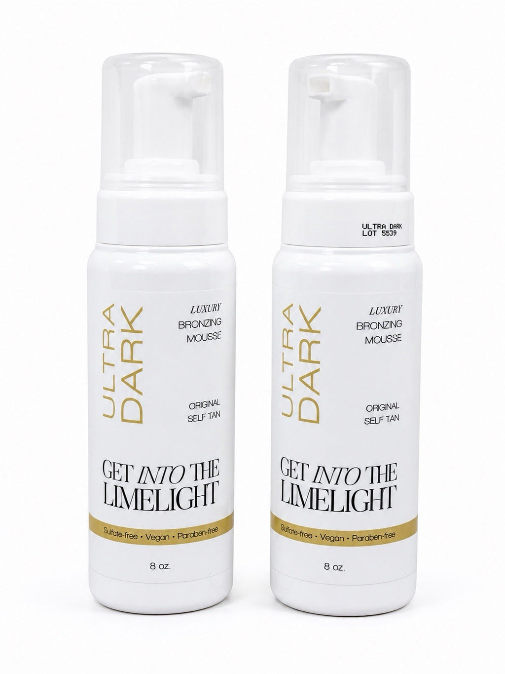 Ultra Dark Self Tanner - Express Sunless Tan Lotion Set of 2, 8 oz