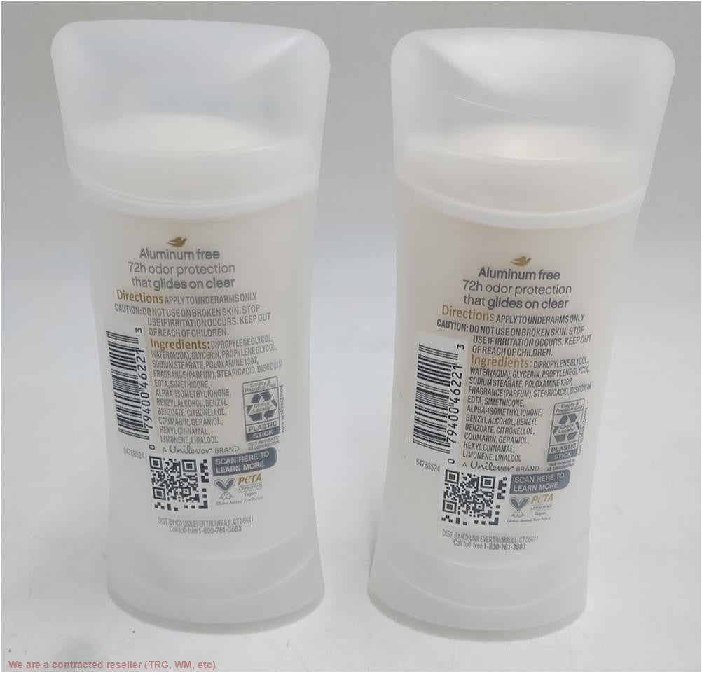 Aluminum-Free Women’s Deodorant Stick with Cucumber & Green Tea - 2 Pack