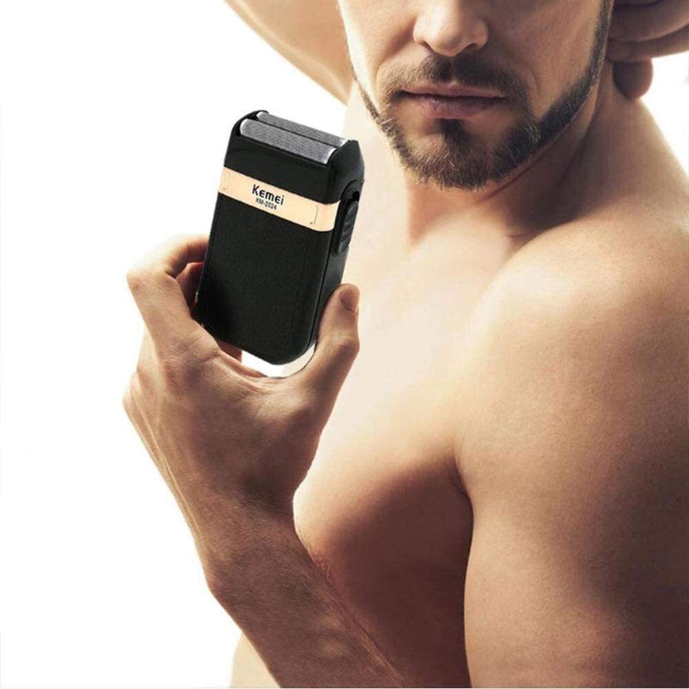 Men's Rechargeable Electric Shaver & Beard Trimmer with Wet & Dry Use