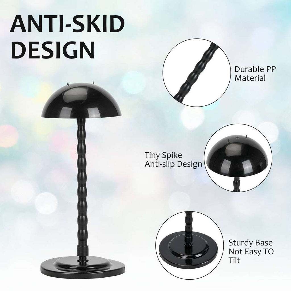 Portable Wig Stand Holder 13.8 Inch for Wigs & Hats - 1/2/3 Pack