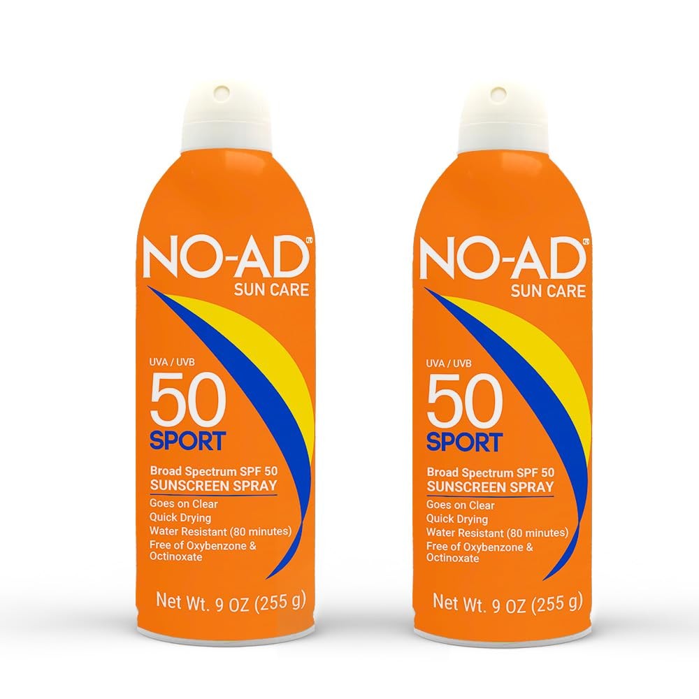 SPF 50 Sunscreen Spray - Water-Resistant Non-Greasy Outdoor Sun Protection