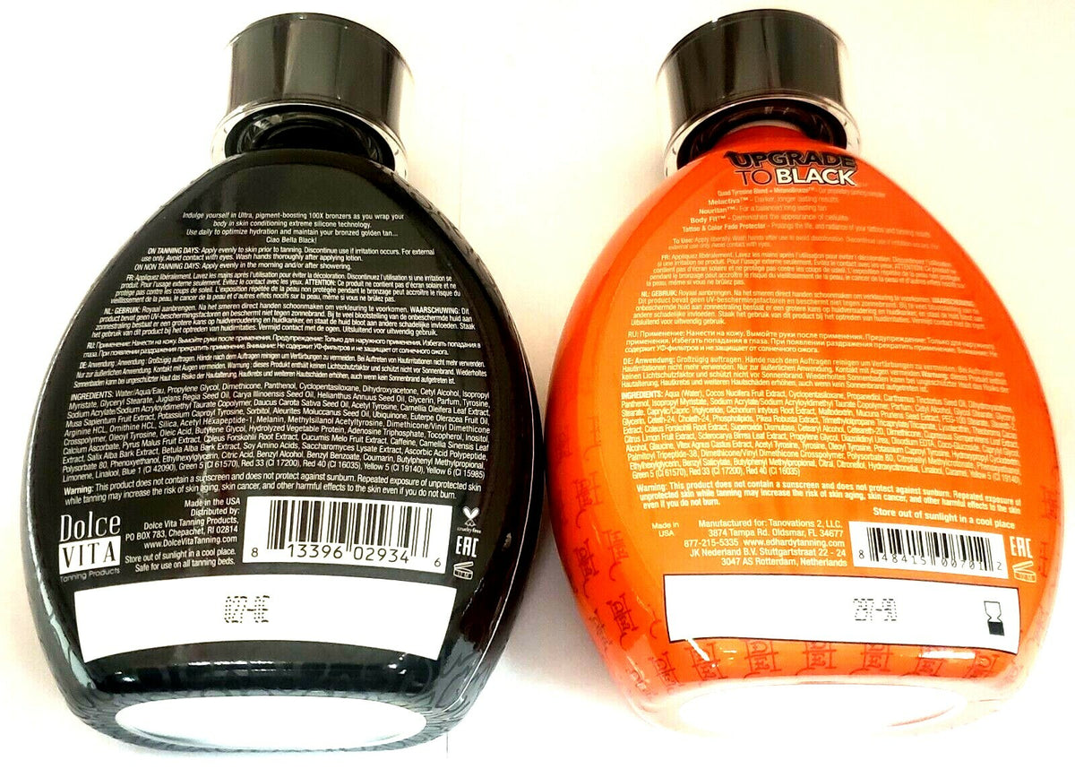 Black Tanning Bed Lotion with Bronzer and Skin Firming - Ed Hardy Upgrade