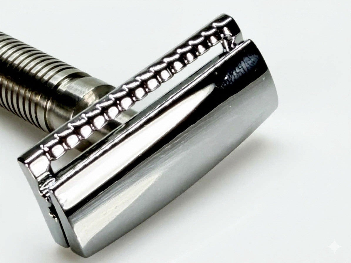 Single Edge Safety Razor Handle Stainless Steel & Zinc Alloy Head