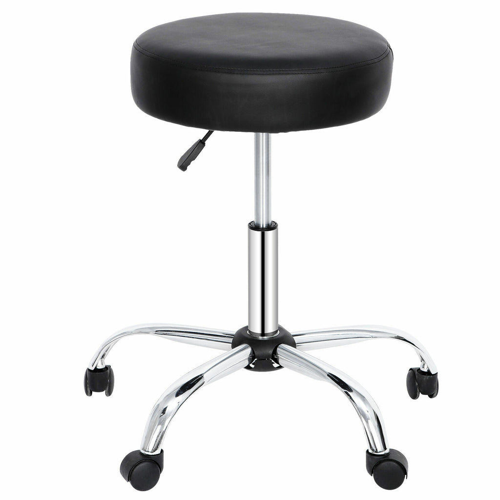 Adjustable Hydraulic Salon & Spa Stool with Swivel & Rolling Base
