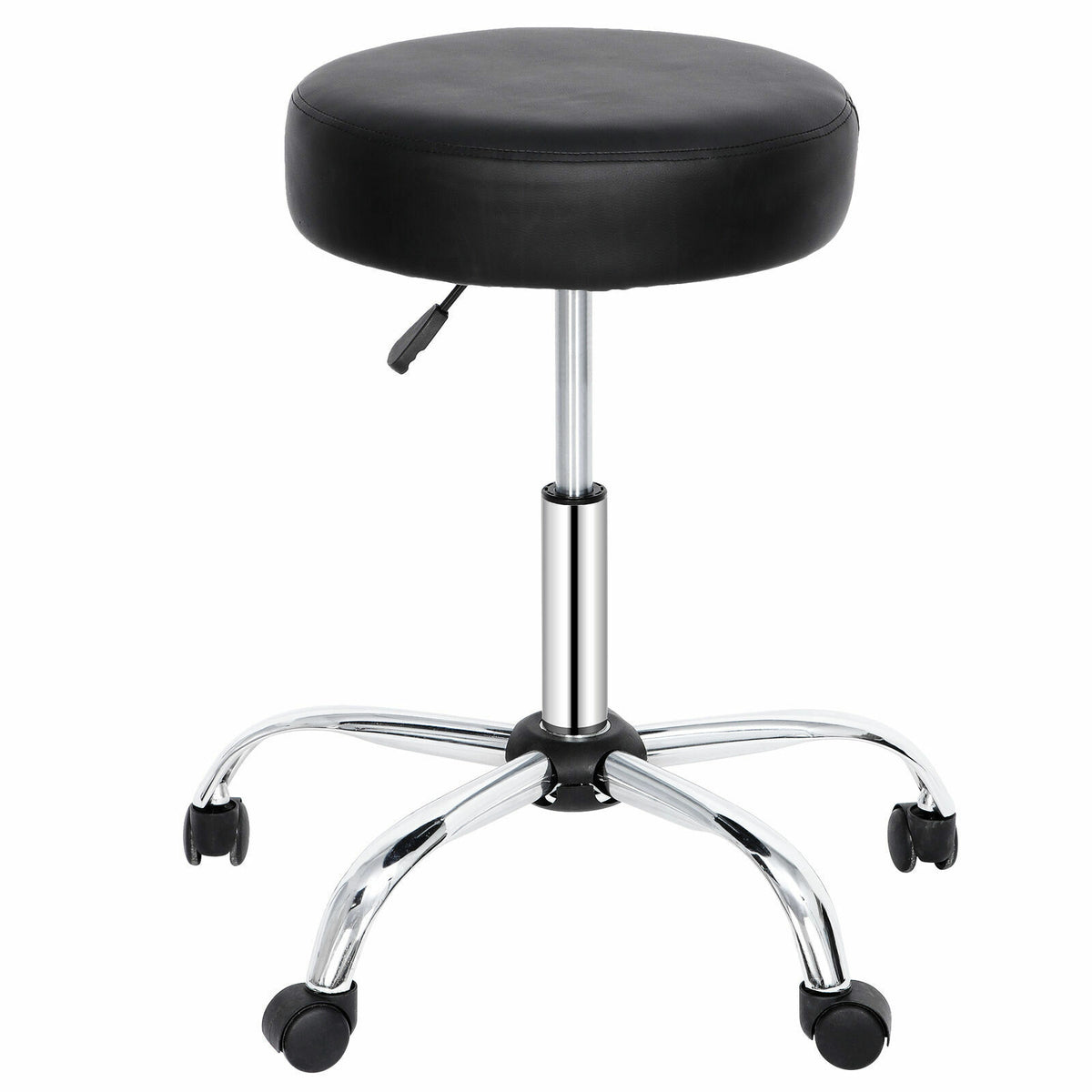 Adjustable Hydraulic Salon & Spa Stool with Swivel & Rolling Base