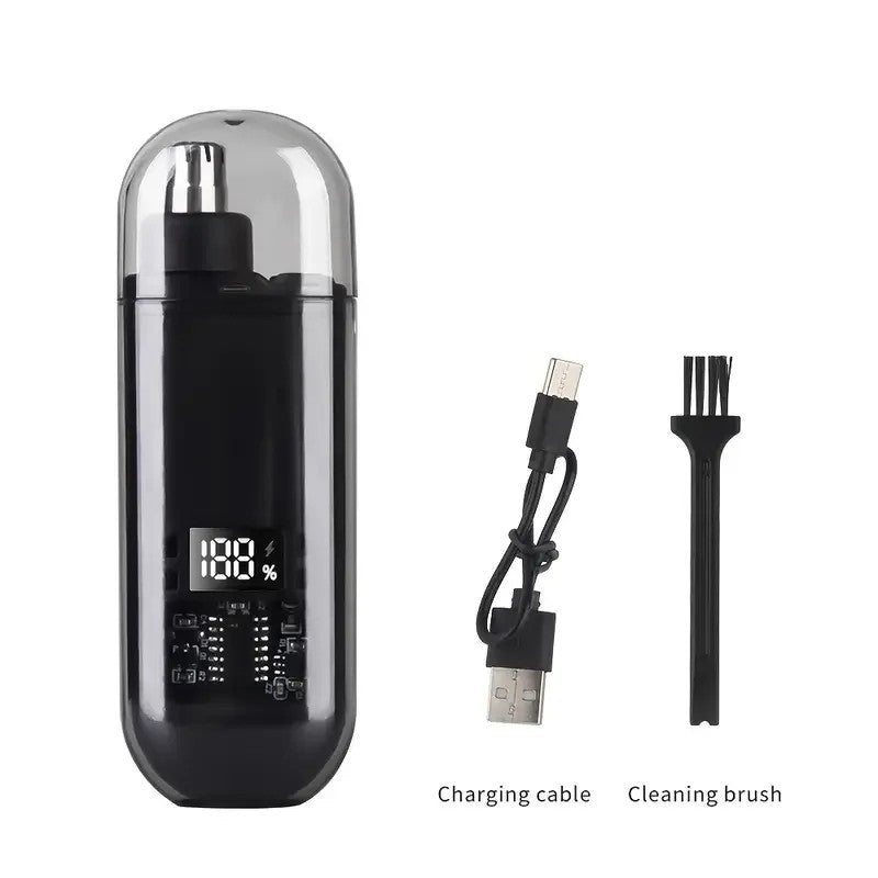 USB Rechargeable Nose & Ear Hair Trimmer for Men Portable Grooming Clipper