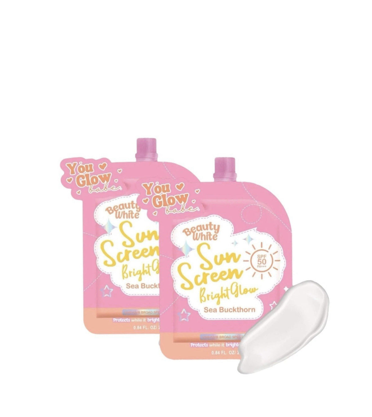 Bright Glow Sunscreen SPF 50 PA+++ Twin Pack - Skin Protection for Face & Body