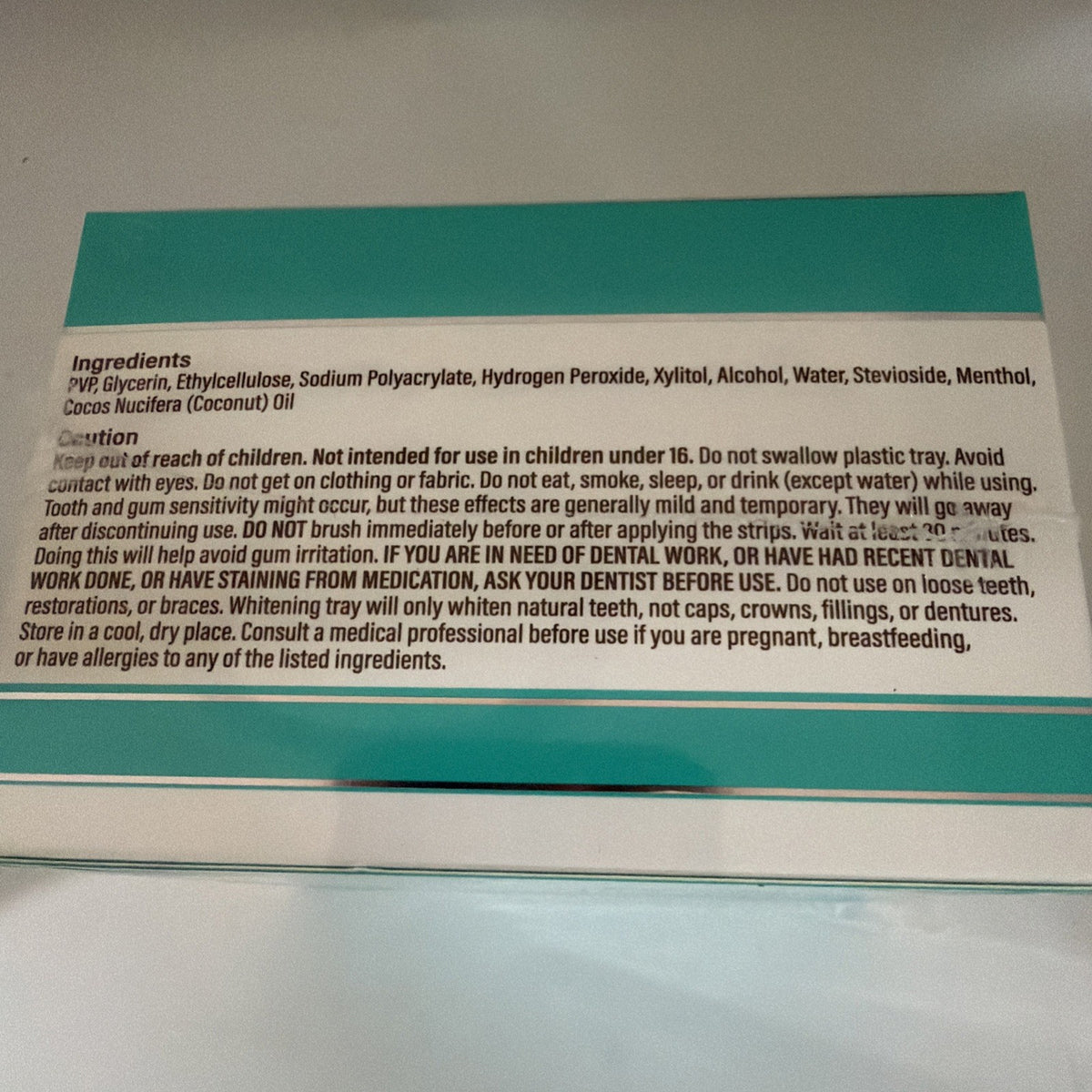 Trays with 8% Hydrogen Peroxide - Fast & Sensitive Safe