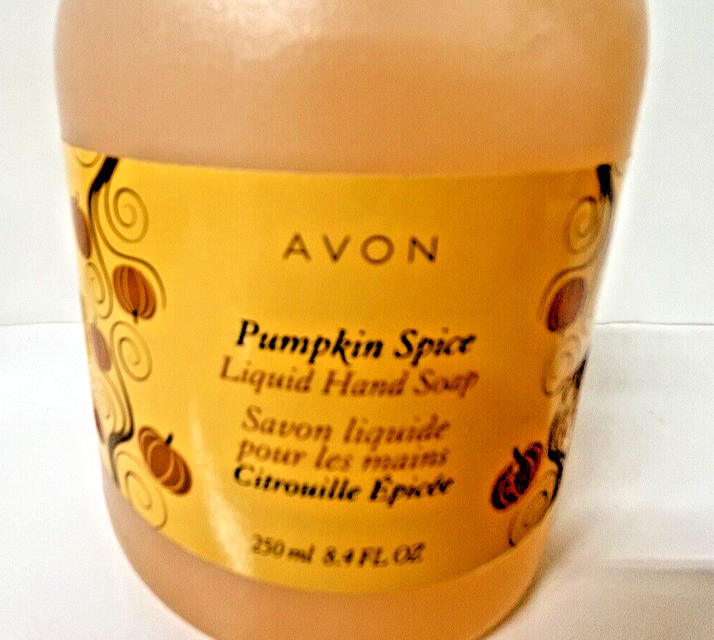 Pumpkin Spice Liquid Hand Soap with Pump - 8.4 oz - Avon Discontinued