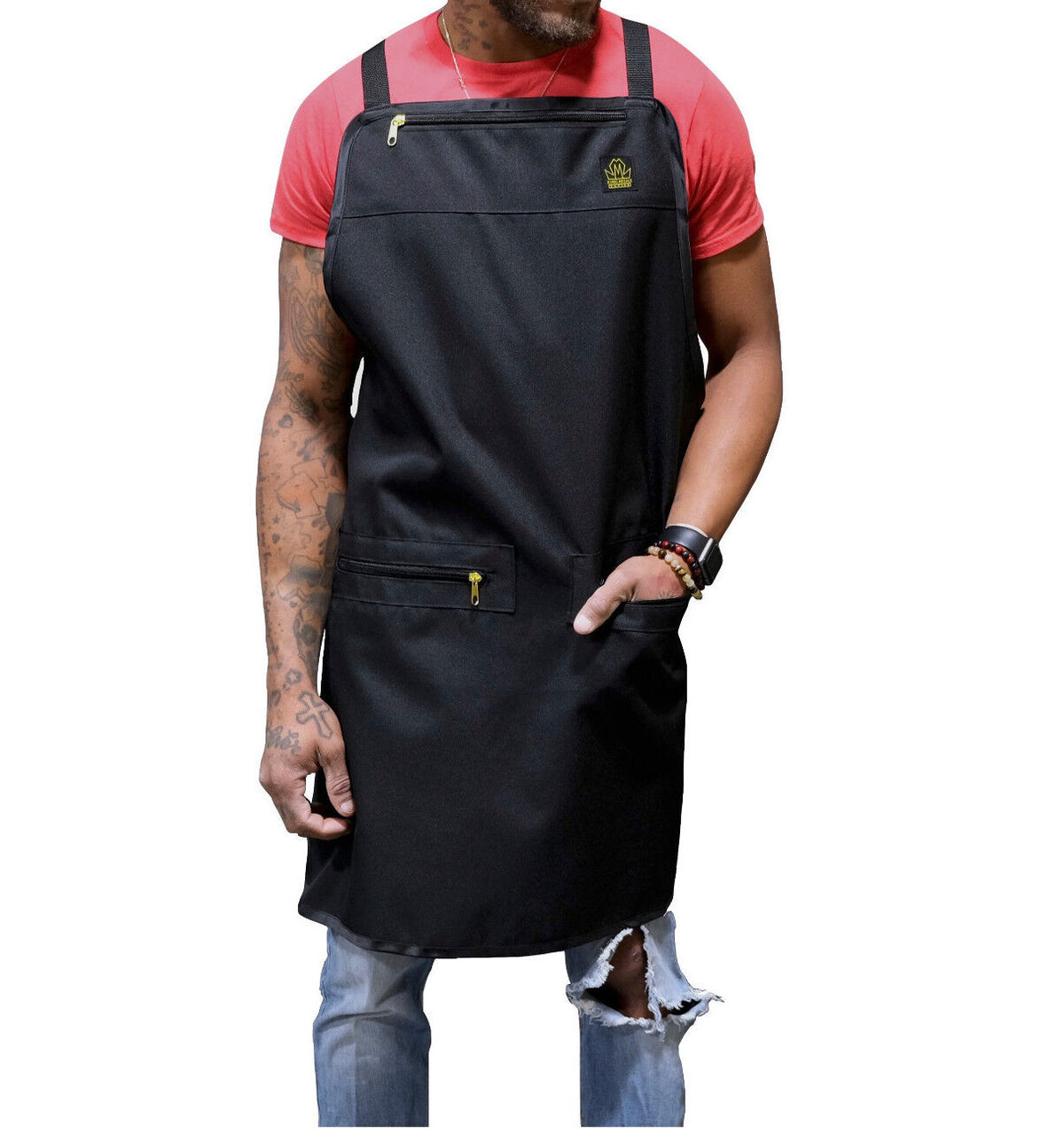Professional Barber Apron Unisex Salon Protective Clothing with Pockets