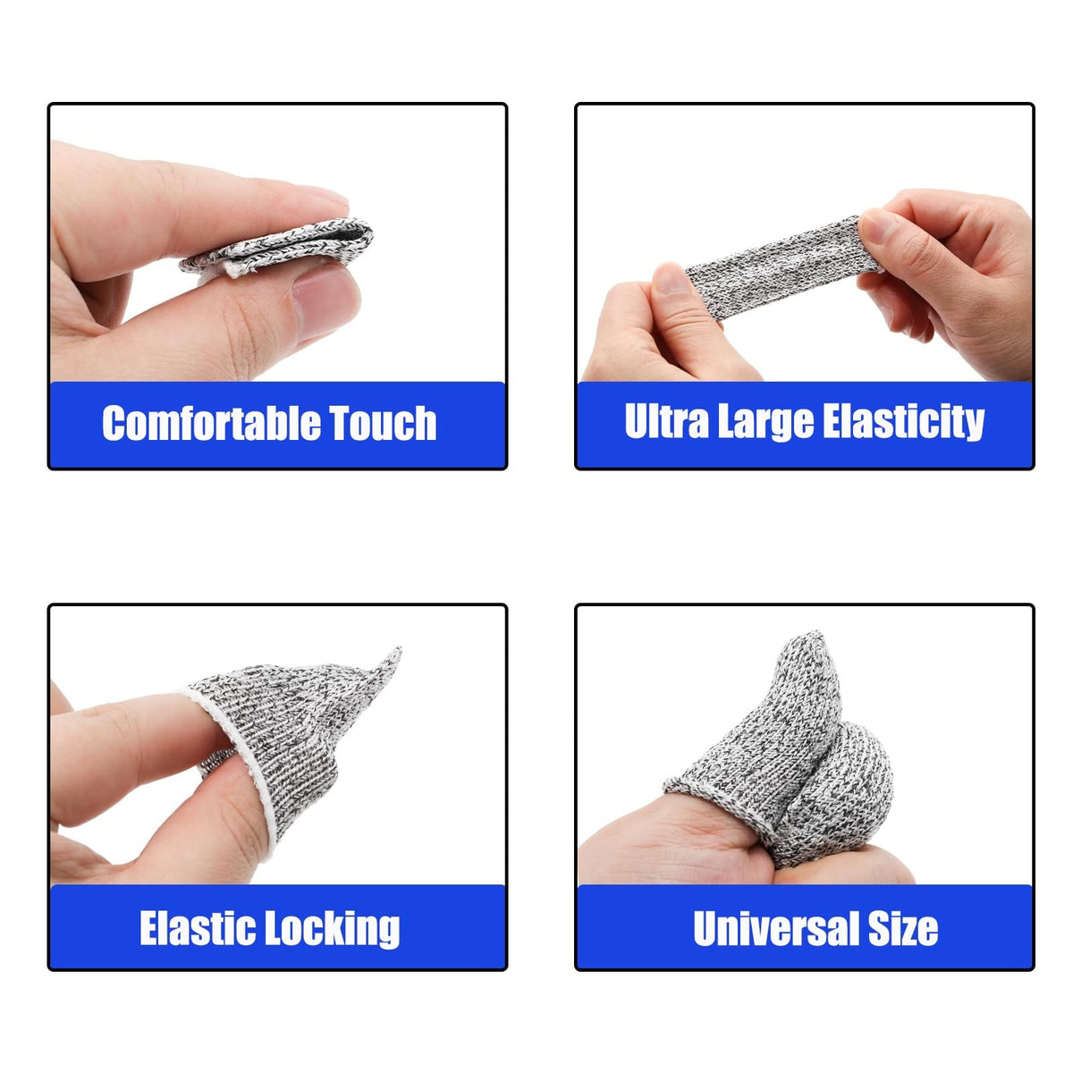 30 Pcs Cut Resistant Finger Cots Finger Guards Protectors for Gardening & Kitchen