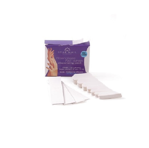 Fiberglass Nail Wrap Sheets 50 Pack for Nail Strengthening & Repair