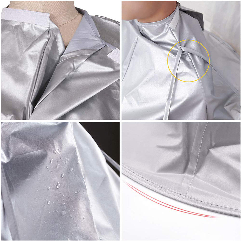 Hair Cutting Cape with Neck Closure, Reusable Hairdresser Gown for Salon & Home Use