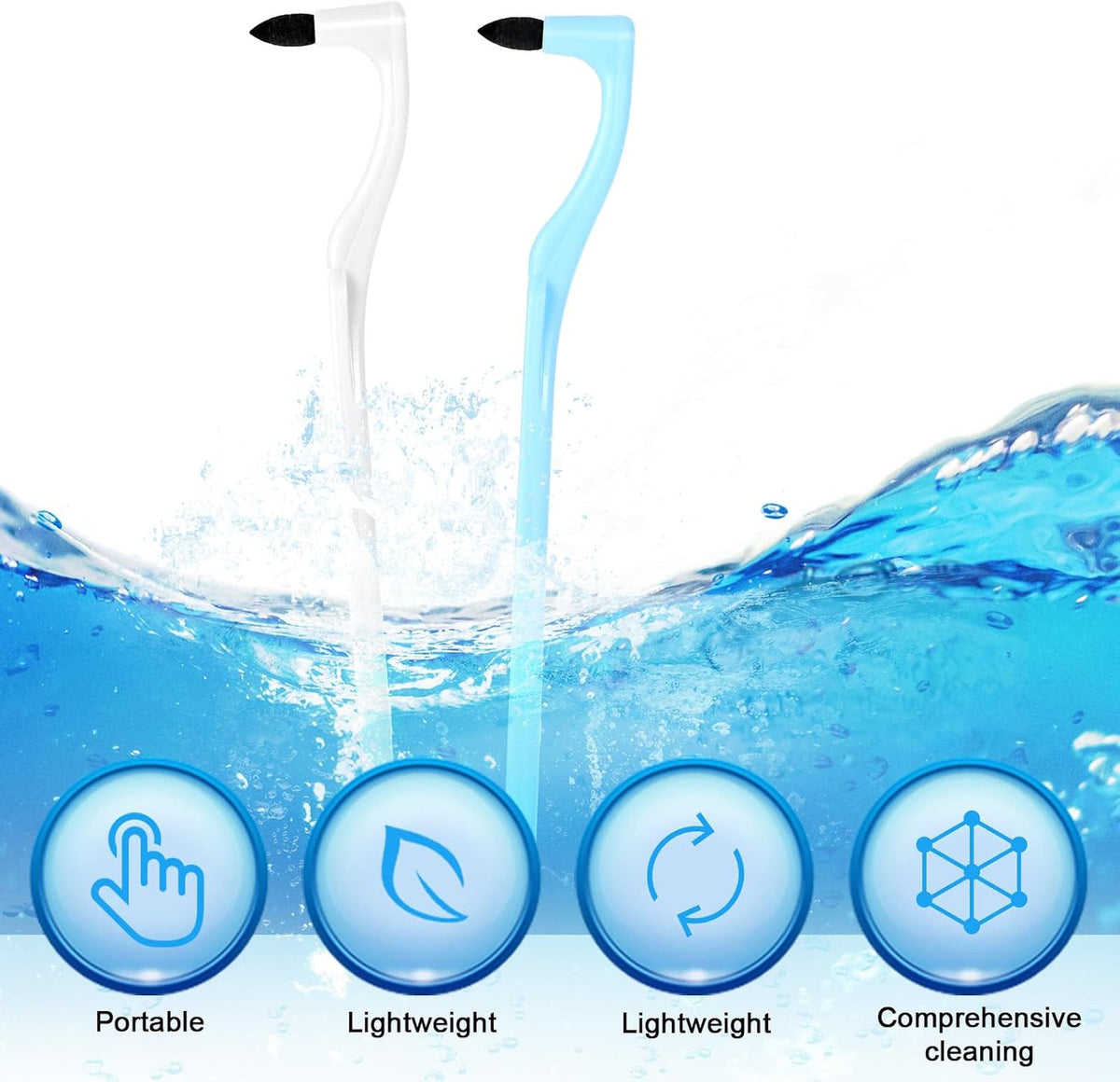 Teeth Stain Eraser Dental Scraper Remover 8 Pack for Surface Plaque & Stains