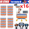 16-Pack Razor Blade Refills for Gillette Fusion 5 ProGlide - Stainless Steel