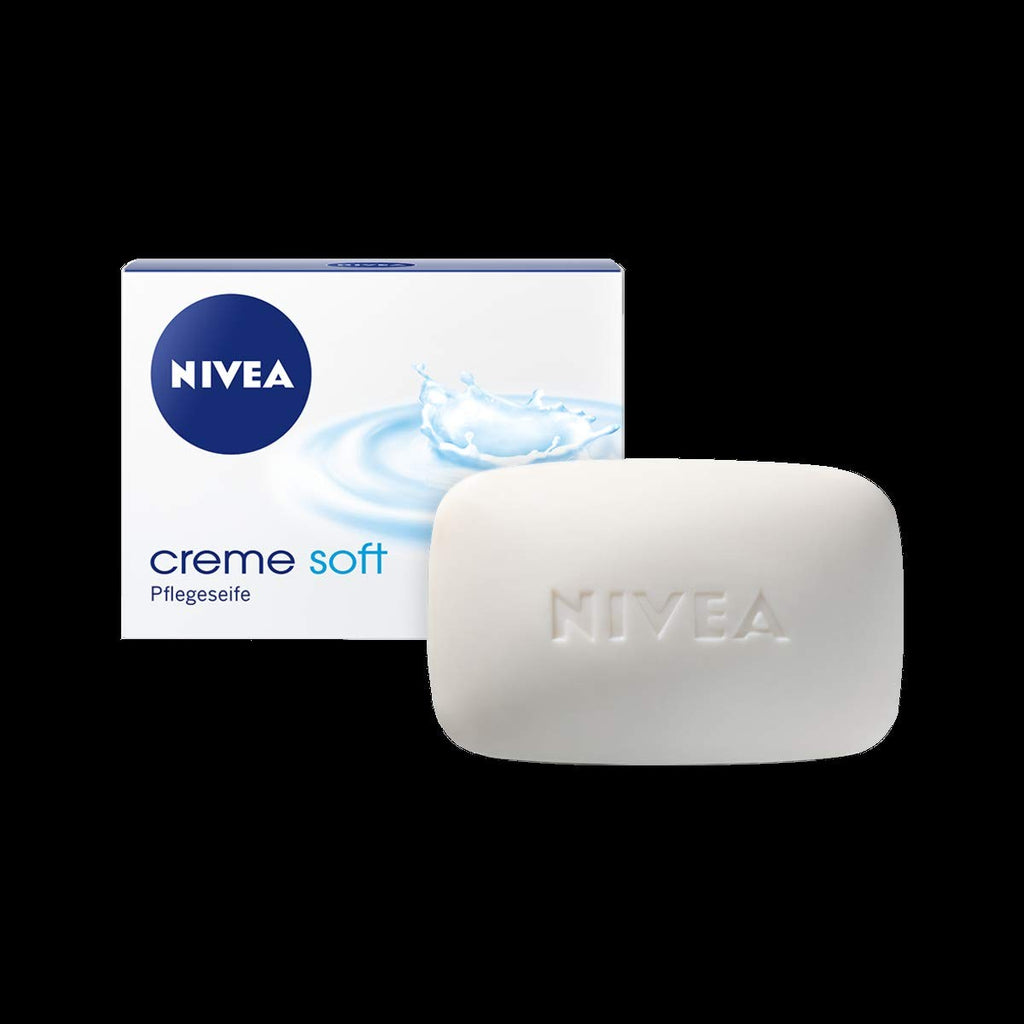 Nivea Creme Soft Bar Soap Pack of 6 - Gentle Moisturizing Hand Cleanser