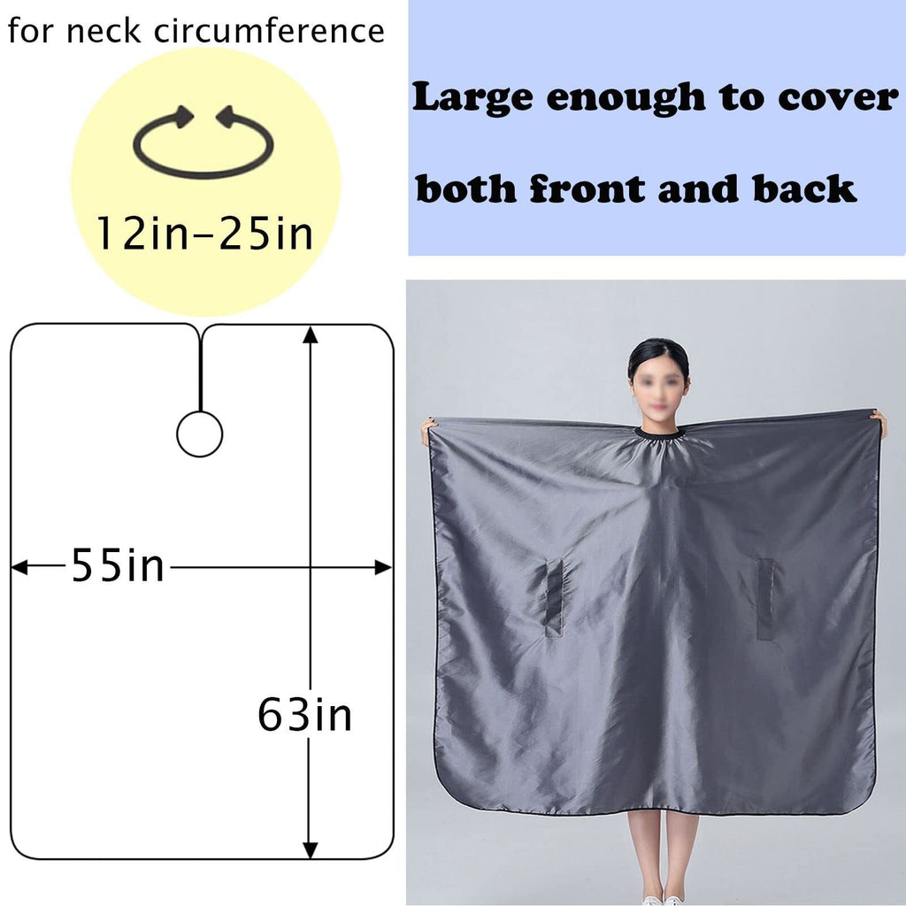 Waterproof Hair Cutting Cape with Hand Holes for Salons and Barbershops