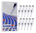 Dragonhawk Ballpoint Cartridges – 10pcs Pack for Ballpoint Pen Refills (Mixed Colors)