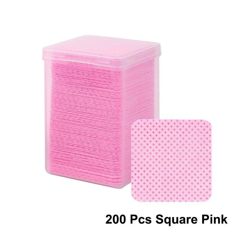 Lint-Free Nail Wipes 200 Sheets for Gel Polish Removal & Manicure Prep