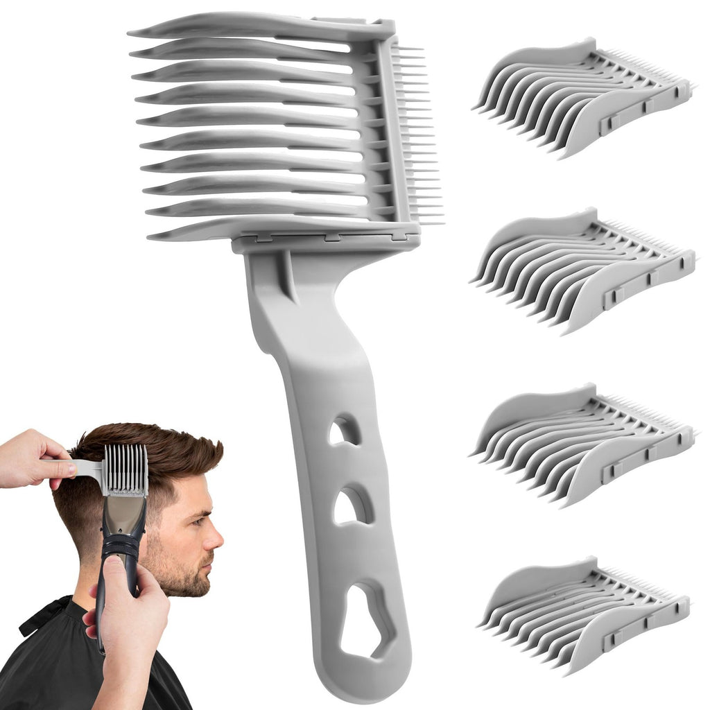 4-in-1 Detachable Hair Comb Set for Fading & Styling - Barber & Home Use
