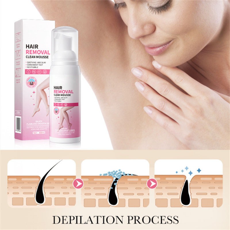 Gentle Fast-Acting Hair Removal Mousse for Body Skin - 100ml
