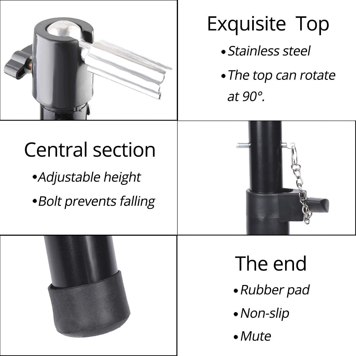 55 Inch Wig Stand Tripod Mannequin Head Support Heavy Duty