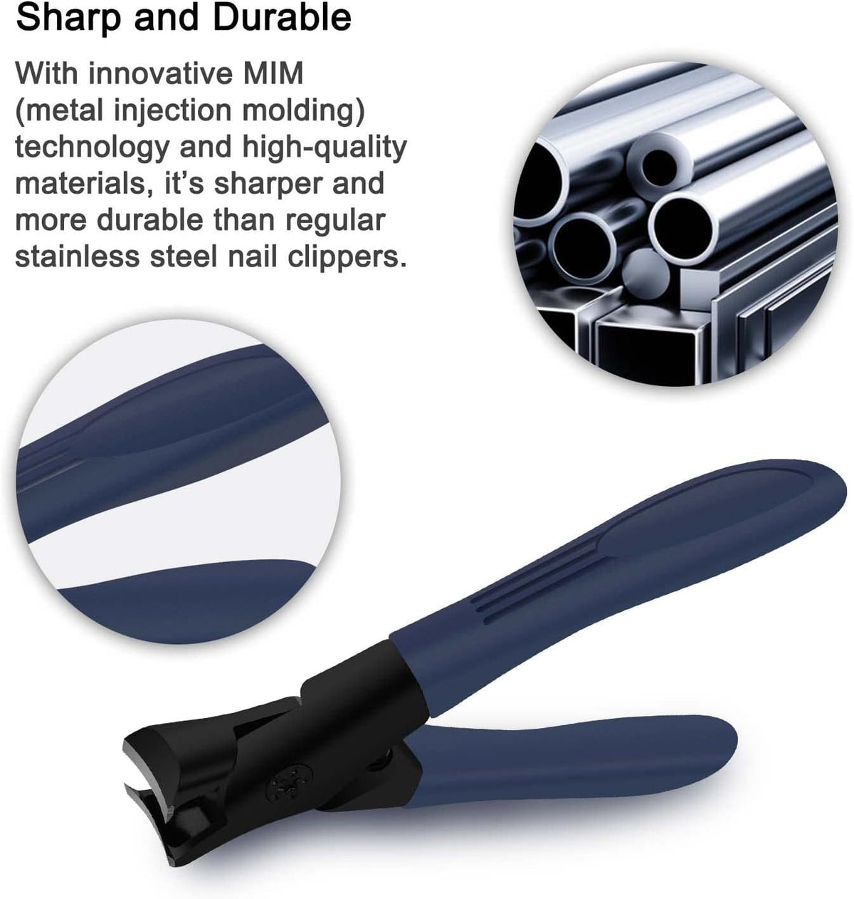 Extra Large Heavy Duty Stainless Toe Nail Clippers for Thick Nails