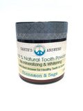 Natural Fluoride-Free Whitening Tooth Powder with Cinnamon & Sage - Remineralizing & Vegan Oral Care