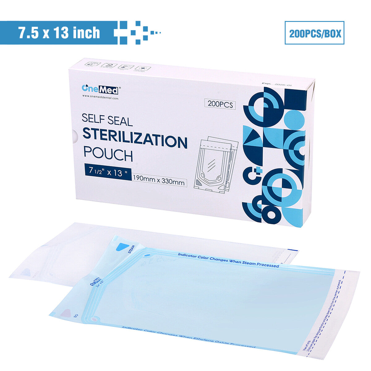 Dental Self Seal Sterilization Pouches Autoclave Bags - Multiple Sizes