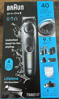 Cordless Men's Beard & Body Grooming Kit with Multiple Attachments