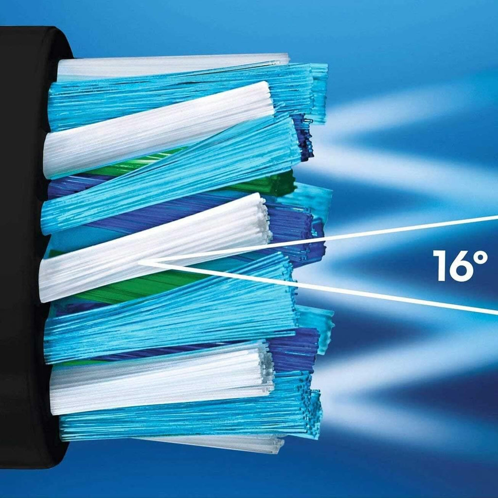 Electric Toothbrush Replacement Heads Black 8 Count - Compatible with Oral-B