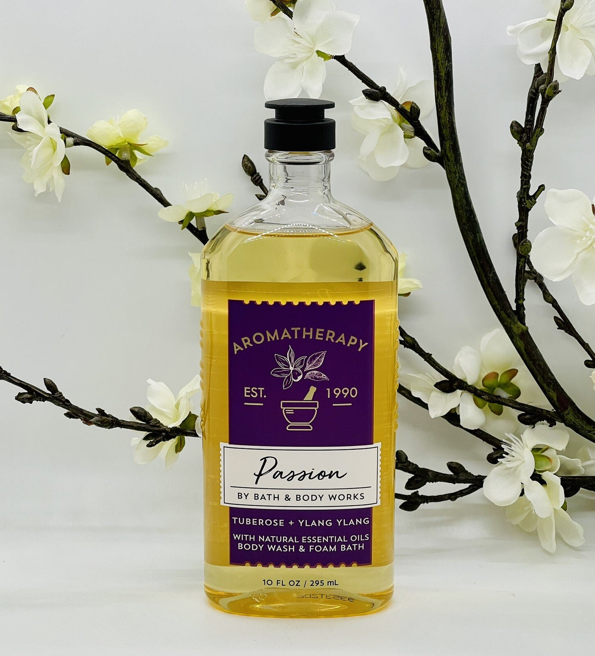 Aromatherapy Bath & Body Set with Passion Tuberose & Ylang Ylang - Body Wash & Cream