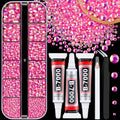 Pink Resin Rhinestones with B7000 Jewelry Glue - Craft Embellishments