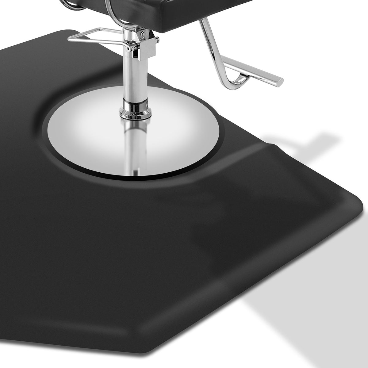 4x5 ft Hexagonal Anti-Fatigue Salon Floor Mat - Waterproof & Cushioned