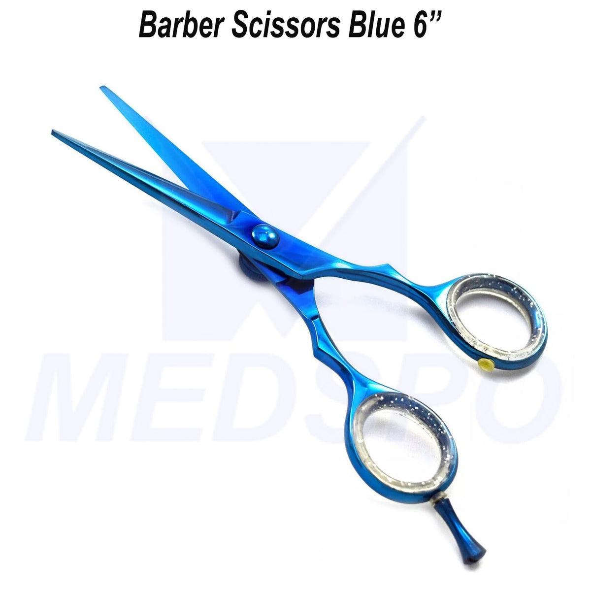 Professional Hairdressing Scissors Blue 6-Inch Salon Shears for Hair Cutting