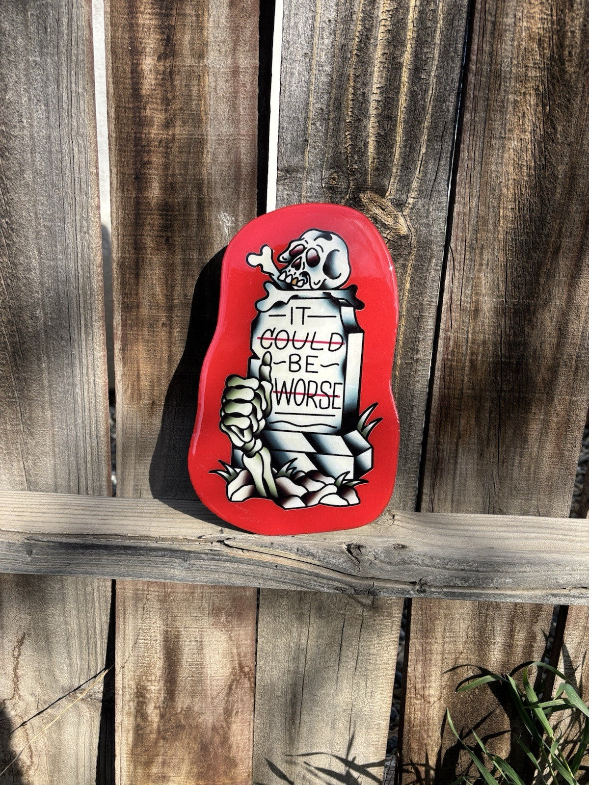 American Traditional Handmade Sign - 11 x 7 Wall Decor